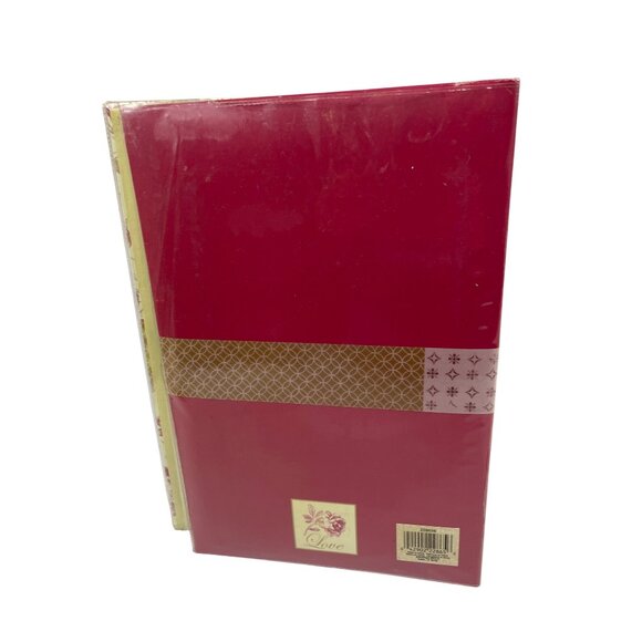 Floral Photo Album With Burgundy Accent Slip-In Pages By Connoisseur Frames 96a - Picture 2 of 13